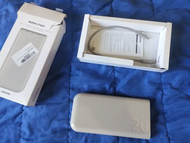 Carregador portátil Samsung original 20.00mah 45w power bank super rápido