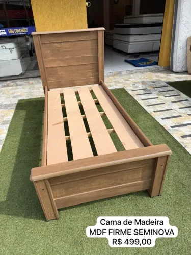 Cama de Madeira MDF firme SEMINOVA com ENTREGA 
