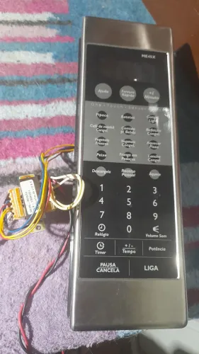 Painel com pelicula e placa completa micro-ondaseletrolux mx45