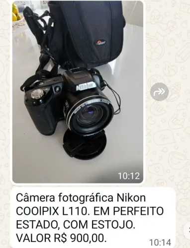 Câmera fotográfica nikon coolpik L.110