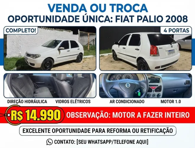 Fiat Palio 1.0/ Trofeo 1.0 Fire/ Fire Flex 4P 2008
