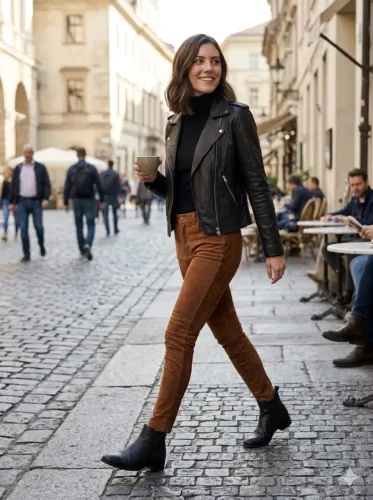 calça zara camurça - nova - original