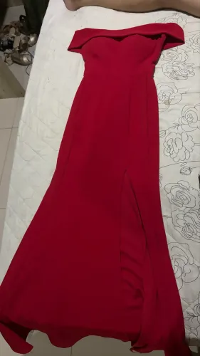 Vestido vermelho longo 