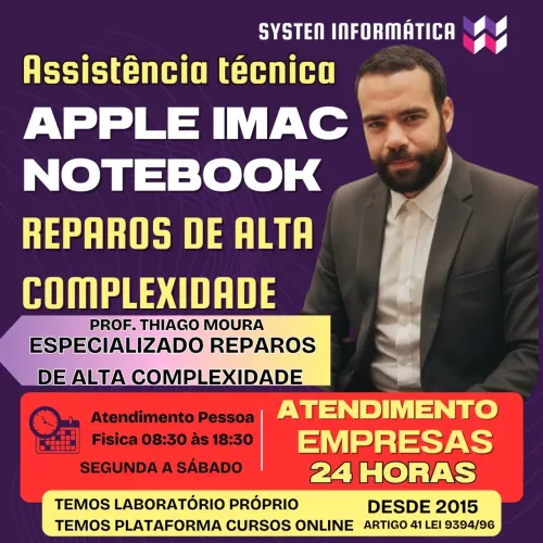 Assistência técnica Apple IMAC NOTEBOOK