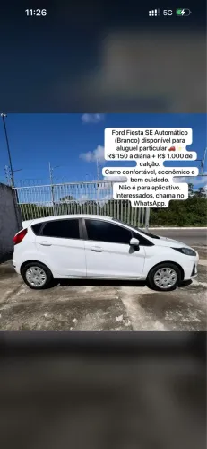 Aluguel Particular - Ford New Fiesta SE 2018 Automático