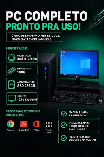 COMPUTADOR COMPLETO + IMPRESSORA EPSON
