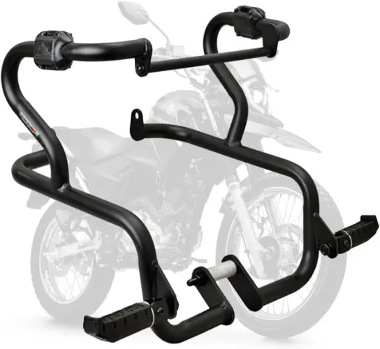 Protetor de Motor e Carenagem Modelo Coyote Com Pedaleiras - Crosser XTZ 150