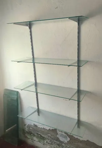 Kit 3 prateleiras com 4 vidros temperados cada uma