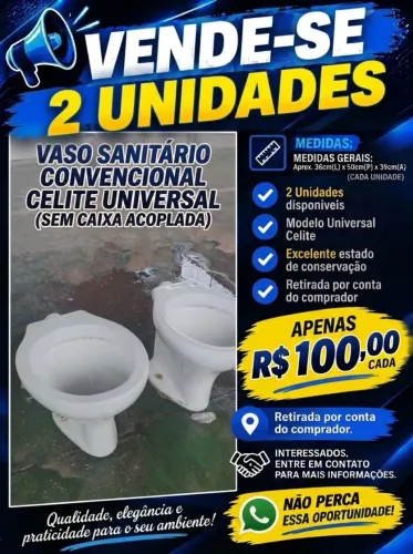 Vaso sanitário universal Celite