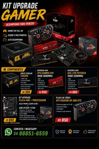 Kit upgrade gamer