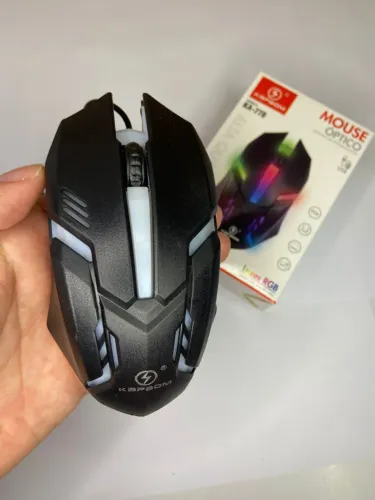 Mouse Óptico Gamer com Fio Led RGB KA-778 Kapbom