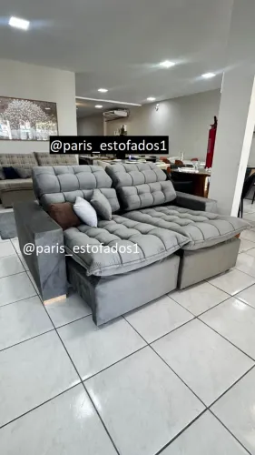 Sofá Confort Cinza grafite - Disponível