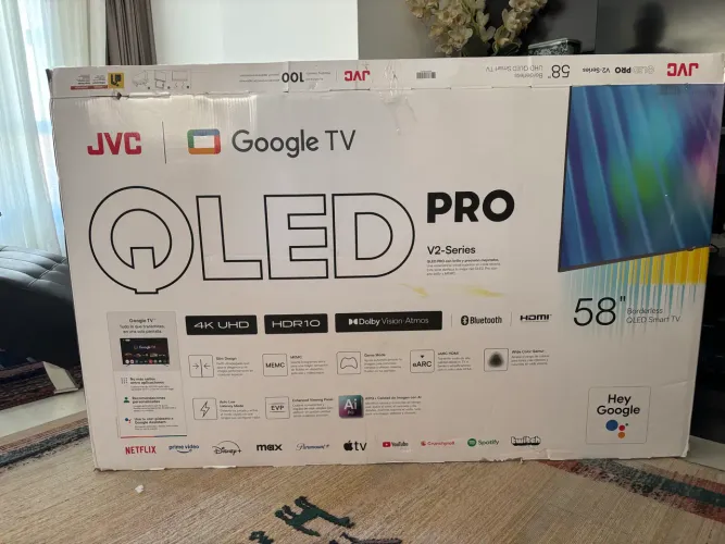 Televisão 58 polegadas JVC smart tv QLED