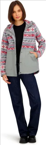 Jaqueta Billabong Feminina Sherpa Bonded Polar Fleece Quilted Tech