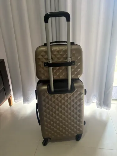 Kit mala de bordo + frasqueira viagem