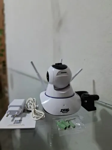 Câmera Wi-Fi e áudio