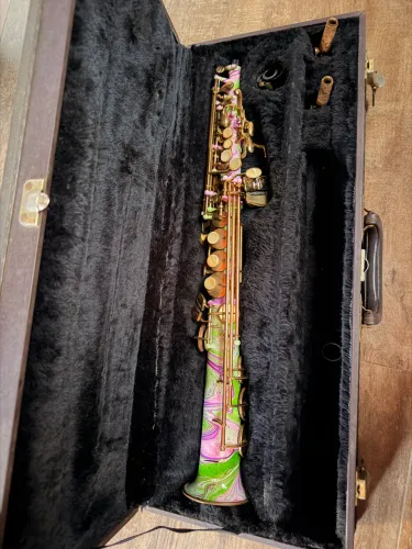 Sax Soprano vintage LA Sax - original regulado IMPECÁVEL.