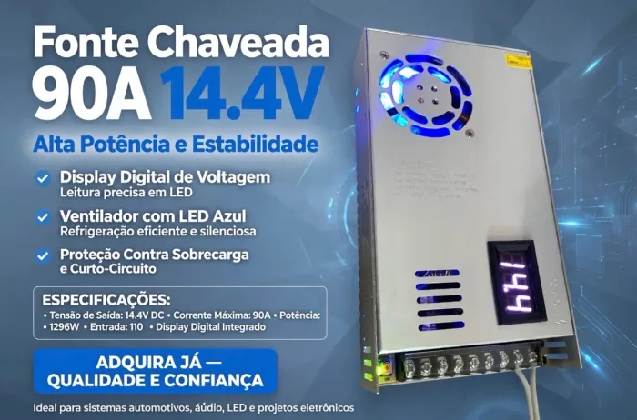 Fonte chaveada 90A