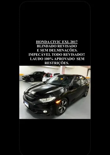 Honda Civic Sedan EXL 2.0 Flex 16V Aut.4p 2017