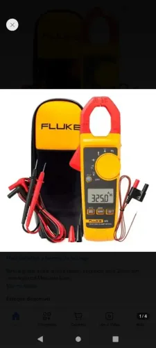 Alicate amperimetro fluke 400 a 600v 325