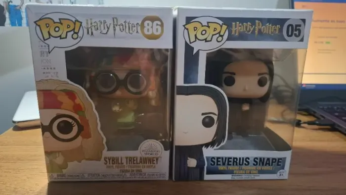 Kit Funko Pop Severus Snape e Sybill Trelawney - Harry Potter  