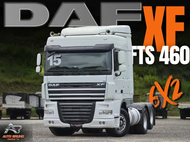 DAF XF105 FTS 460A 6x2 Automático Teto Alto 2015