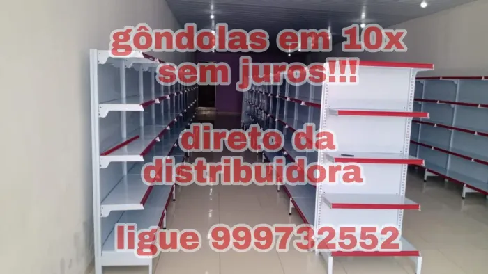 Gôndolas pra comércio parede e centro novas pronta entrega