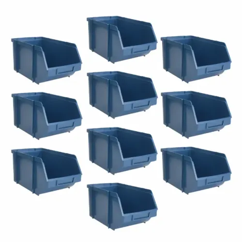 Caixa Bin Industrial Reforçada Nº6 Azul Reforçada