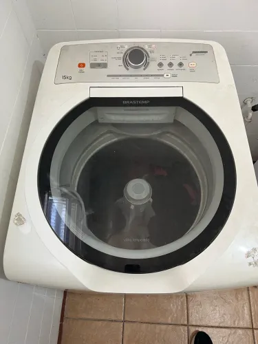 Lava roupas Brastemp 15 kg 110V (com transfomador)