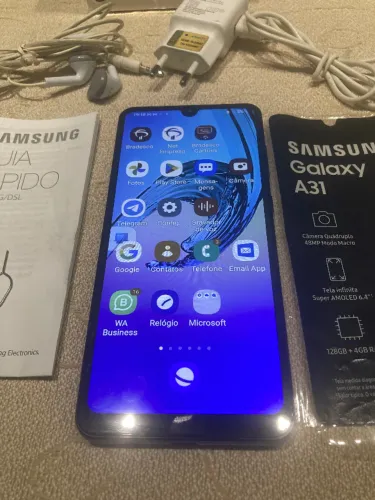 celular samsung A31 azul