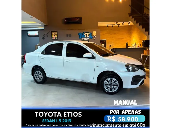 Toyota Etios X Sedan 1.5 Flex 16V 4P Mec. 2019