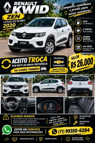 Renault Kwid Zen 1.0 Flex 12V 5P Mec. 2020