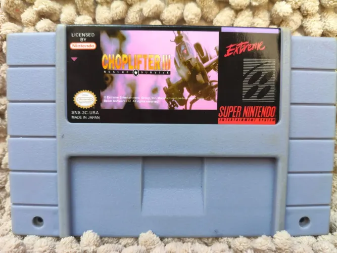 Cartucho Choplifter 3 para Super Nintendo