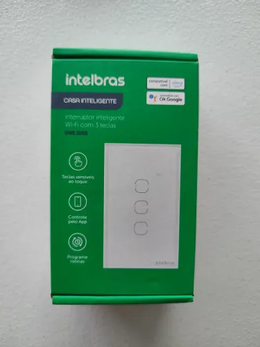Interruptor inteligente Intelbras EWS 1003 3 teclas 