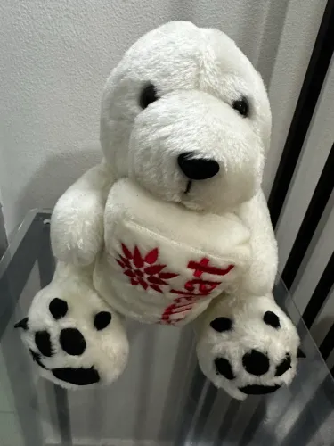 Pelúcia Parmalat urso polar