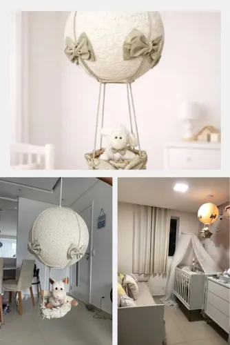 Lustre infantil: balão com ovelhinha 160 reais 