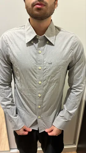 Camisa Abercrombie & Fitch Original Muscle Fit Manga Longa Tam. S