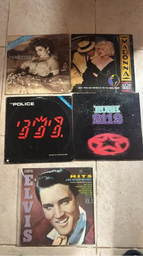 Disco de vinil Discos de vinil variados Madonna, Rush 2112, Elvis