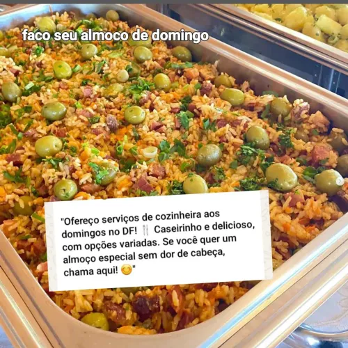 Cozinheira de Domingo na sua casa