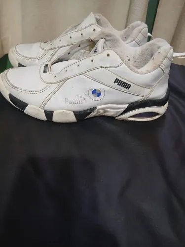 : Tênis Puma Original em Couro Legítimo - Branco - Tam 41
