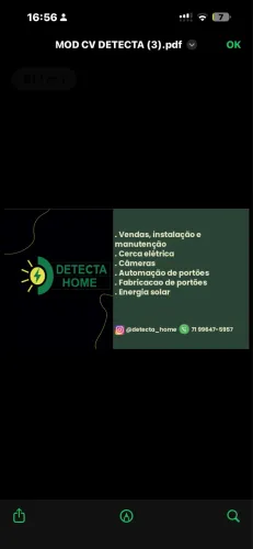 Manutenção, instalação de câmeras, automação, fábrica de portões, conte com a Detecta