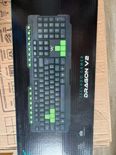 Teclado Gamer VX Gaming Dragon V2 (preto/verde)