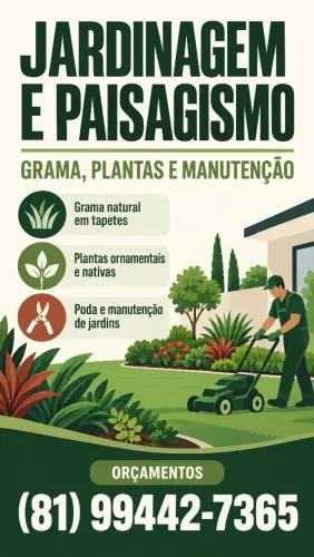 Prestação de Serviço Jardinagem e Paisagismo - Jardineiro profissional 