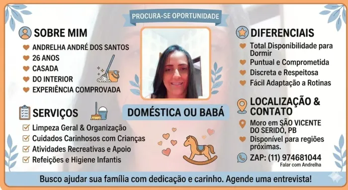 Doméstica e babá 