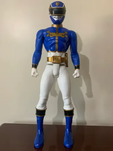 Boneco Power Rangers Azul Megaforce Raro