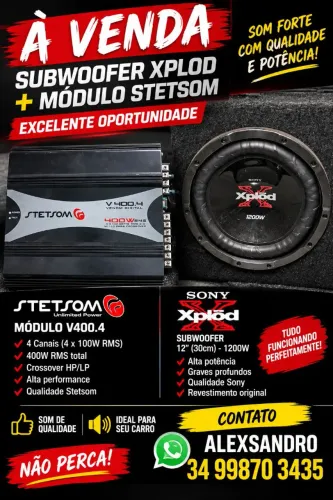 SUBWOFER 1200 + MÓDULO STATSON