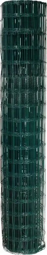 Tela alambrado, verde, malha 10 cm x 5 cm, fio 2,5 mm, com 1,8 m x 25 m (altura x comprime