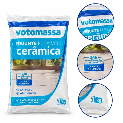 Rejunte Flexível Votomassa Cerâmica 1kg novo a pronta entrega