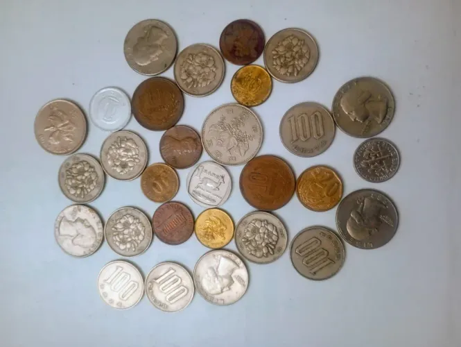 Moedas antigas colecionadores