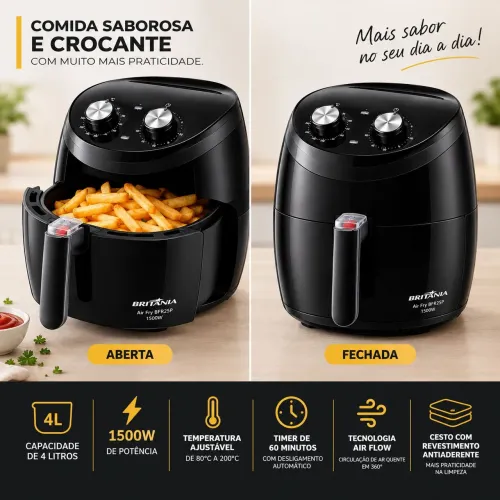 Vendo Airfry Britânia Nova